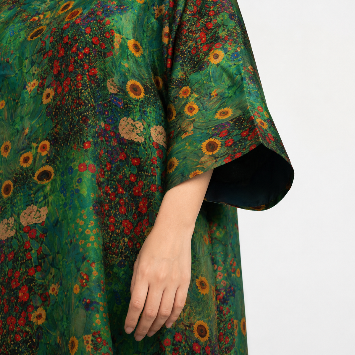 Emerald Garden Xiangyun Silk Maxi Dress