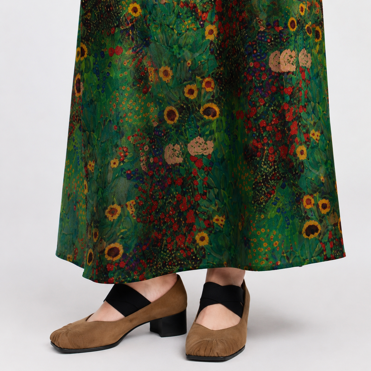 Emerald Garden Xiangyun Silk Maxi Dress